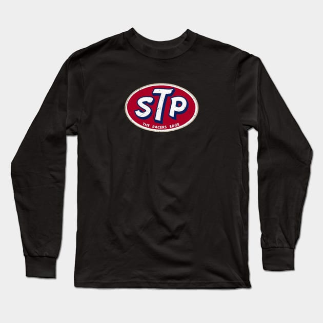 Distressed STP Vintage Style Long Sleeve T-Shirt by offsetvinylfilm